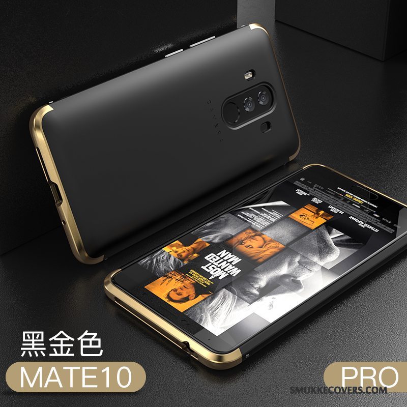 Etui Huawei Mate 10 Pro Tasker Nubuck Anti-fald, Cover Huawei Mate 10 Pro Metal Telefonrød