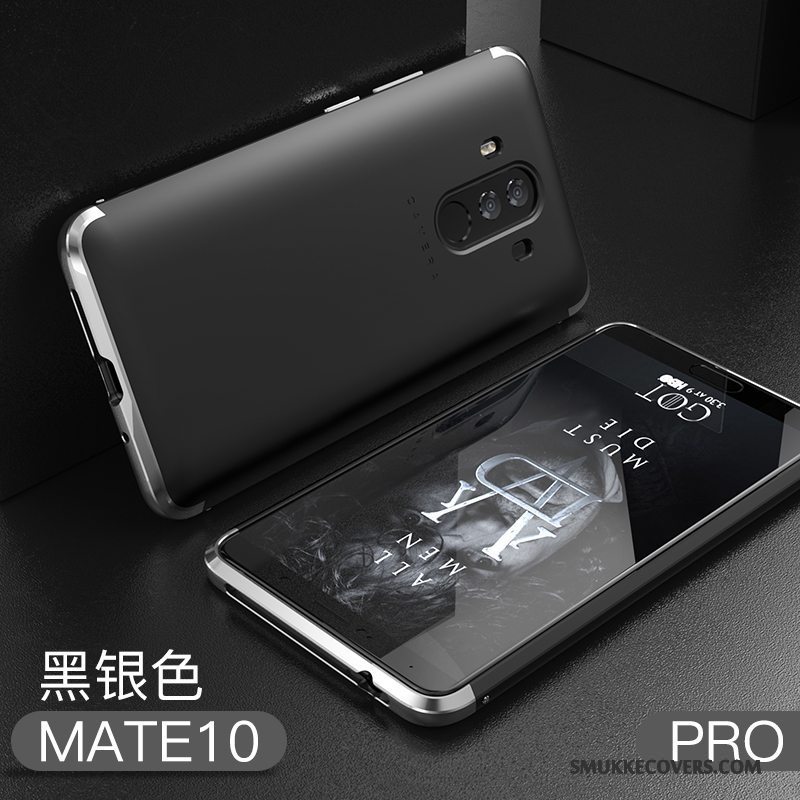 Etui Huawei Mate 10 Pro Tasker Nubuck Anti-fald, Cover Huawei Mate 10 Pro Metal Telefonrød