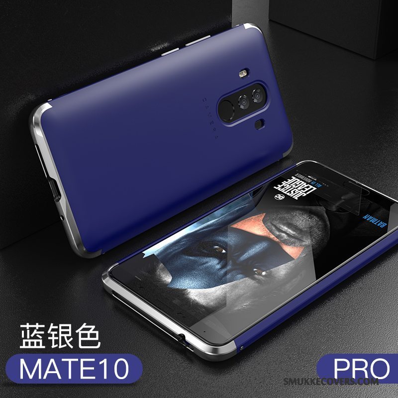 Etui Huawei Mate 10 Pro Tasker Nubuck Anti-fald, Cover Huawei Mate 10 Pro Metal Telefonrød