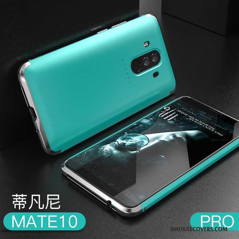 Etui Huawei Mate 10 Pro Tasker Nubuck Anti-fald, Cover Huawei Mate 10 Pro Metal Telefonrød