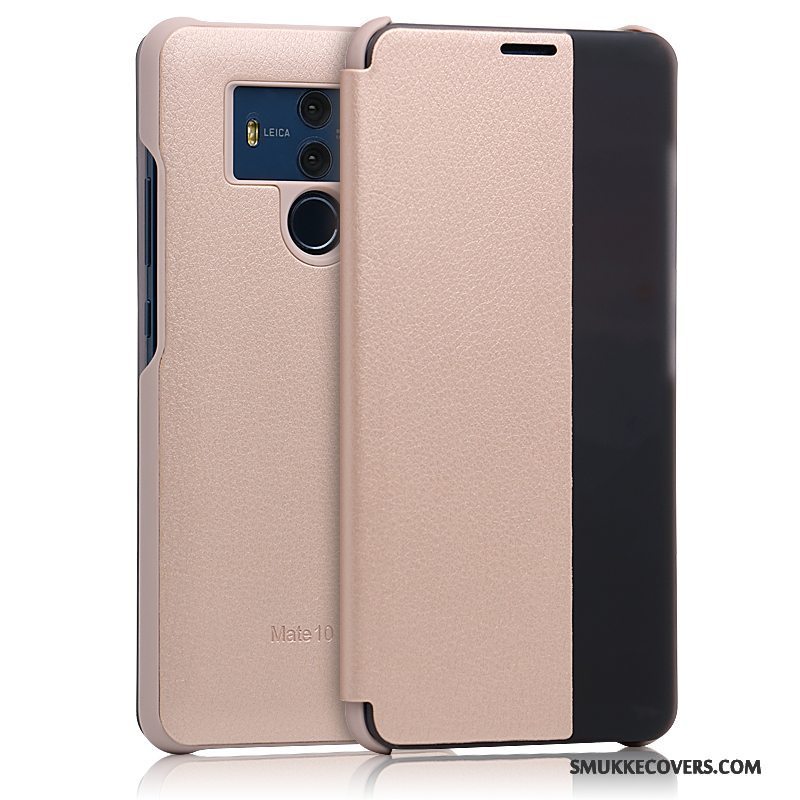 Etui Huawei Mate 10 Pro Tasker Telefonanti-fald, Cover Huawei Mate 10 Pro Folio Blå