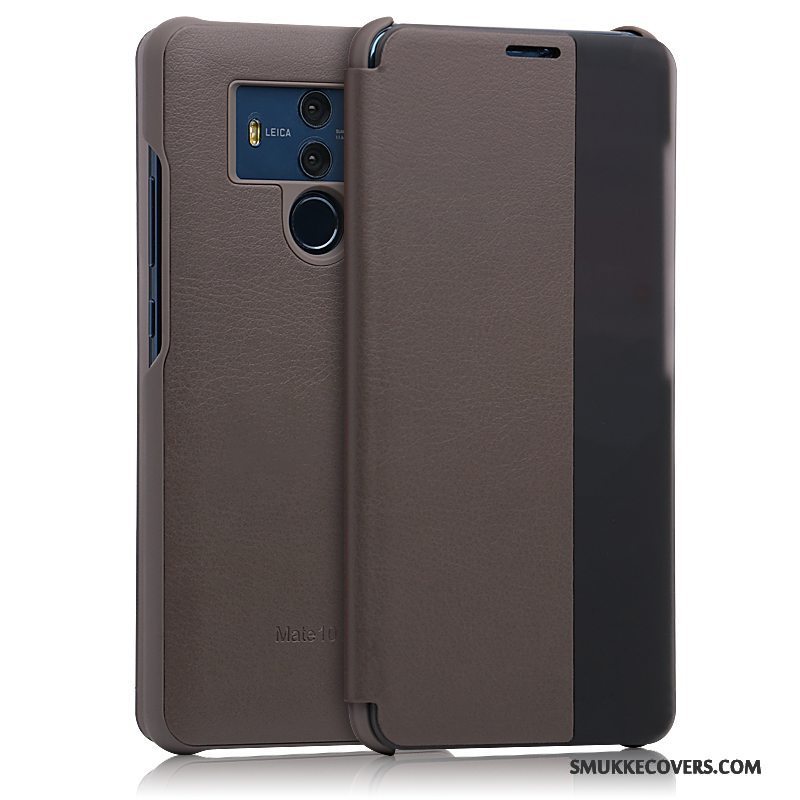 Etui Huawei Mate 10 Pro Tasker Telefonanti-fald, Cover Huawei Mate 10 Pro Folio Blå