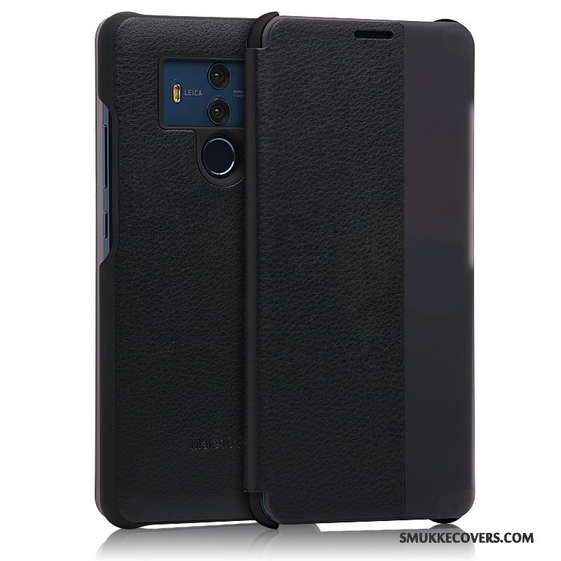 Etui Huawei Mate 10 Pro Tasker Telefonanti-fald, Cover Huawei Mate 10 Pro Folio Blå