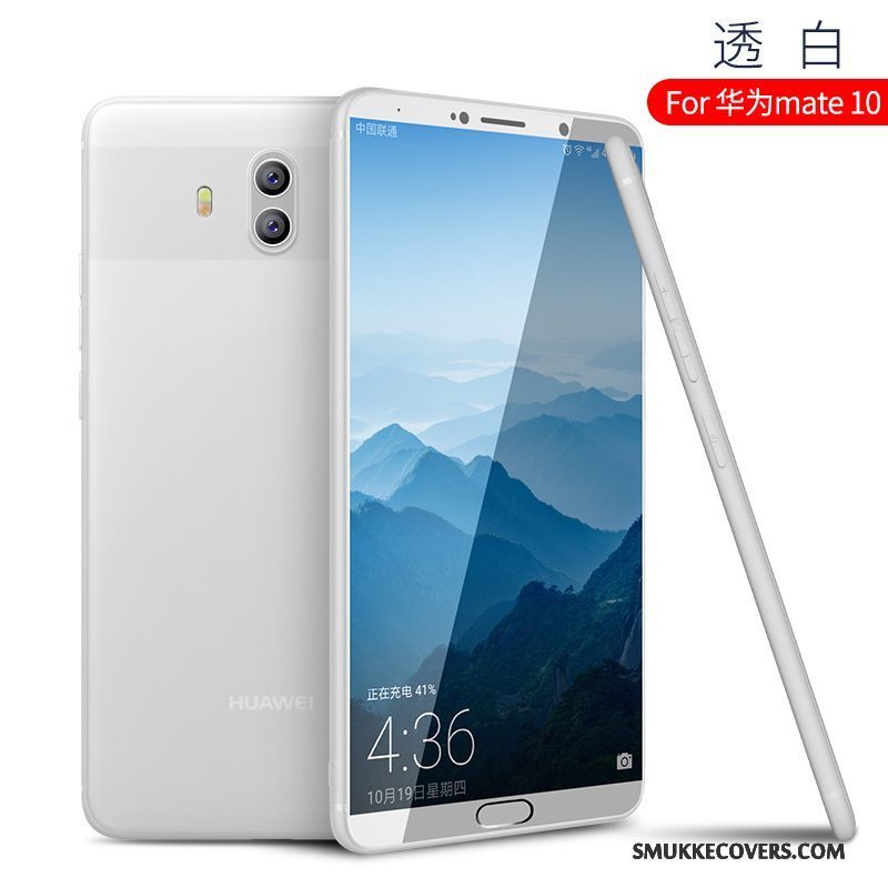 Etui Huawei Mate 10 Silikone Anti-fald Telefon, Cover Huawei Mate 10 Beskyttelse Trend Nubuck