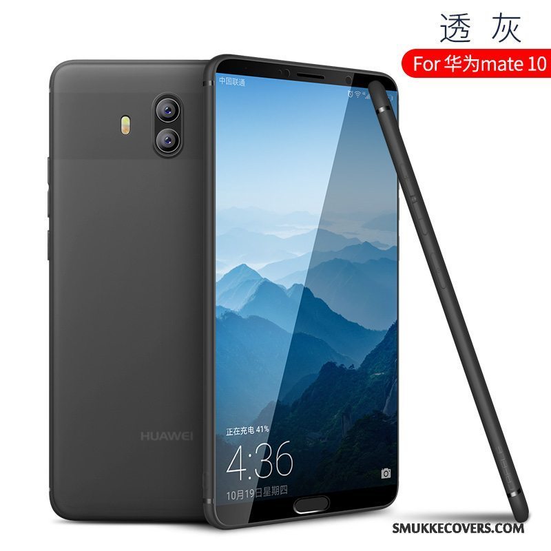 Etui Huawei Mate 10 Silikone Anti-fald Telefon, Cover Huawei Mate 10 Beskyttelse Trend Nubuck