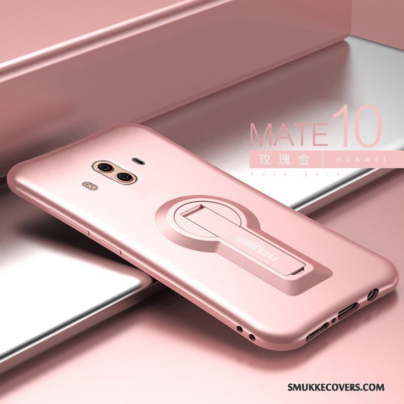 Etui Huawei Mate 10 Silikone Guld Trend, Cover Huawei Mate 10 Blød Telefonanti-fald