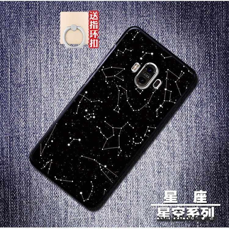 Etui Huawei Mate 10 Silikone Stjerneklar Anti-fald, Cover Huawei Mate 10 Kreativ Blå Trend