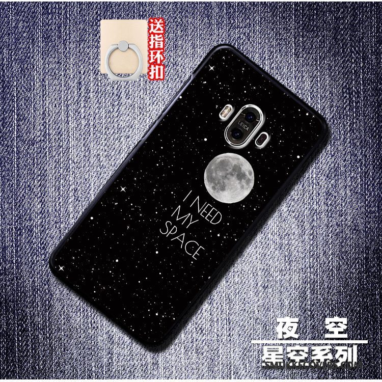 Etui Huawei Mate 10 Silikone Stjerneklar Anti-fald, Cover Huawei Mate 10 Kreativ Blå Trend