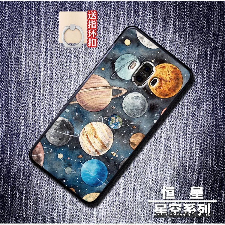 Etui Huawei Mate 10 Silikone Stjerneklar Anti-fald, Cover Huawei Mate 10 Kreativ Blå Trend