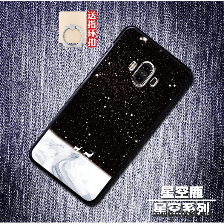 Etui Huawei Mate 10 Silikone Stjerneklar Anti-fald, Cover Huawei Mate 10 Kreativ Blå Trend