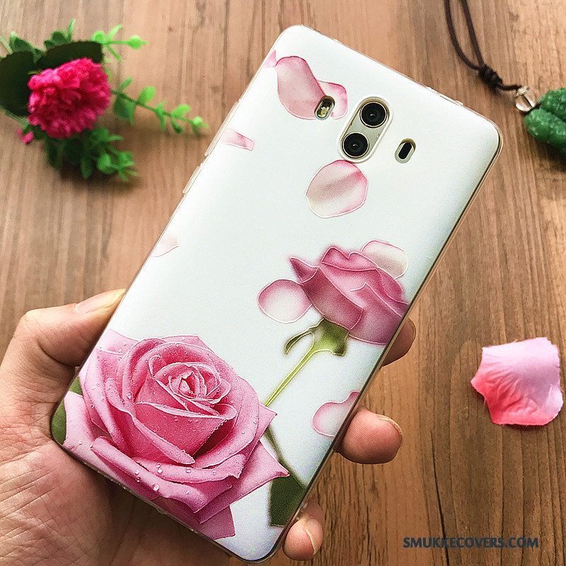 Etui Huawei Mate 10 Tasker Anti-fald Blå, Cover Huawei Mate 10 Blød Af Personlighed Hængende Ornamenter