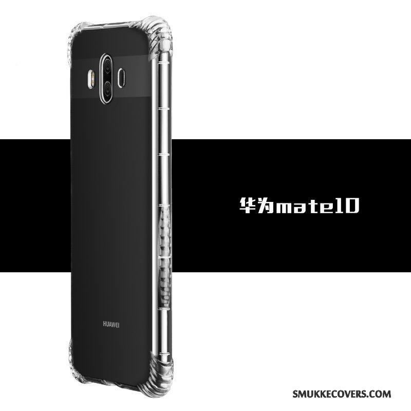 Etui Huawei Mate 10 Tasker Anti-fald Simple, Cover Huawei Mate 10 Silikone Telefonguld