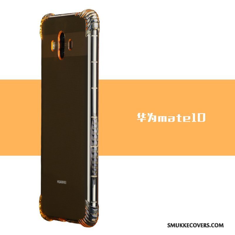 Etui Huawei Mate 10 Tasker Anti-fald Simple, Cover Huawei Mate 10 Silikone Telefonguld