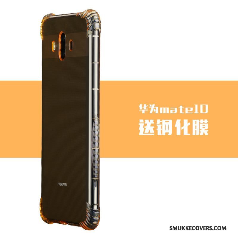 Etui Huawei Mate 10 Tasker Anti-fald Simple, Cover Huawei Mate 10 Silikone Telefonguld