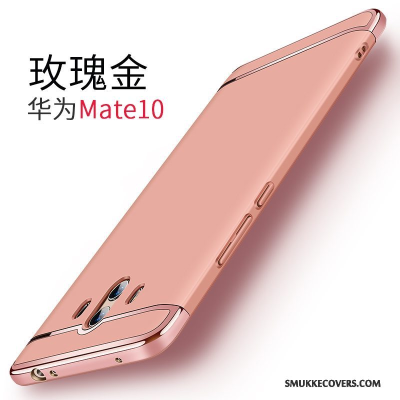 Etui Huawei Mate 10 Tasker Guld Ny, Cover Huawei Mate 10 Beskyttelse Nubuck Anti-fald