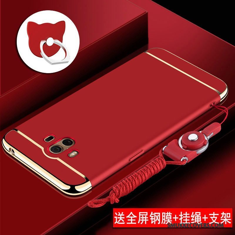 Etui Huawei Mate 10 Tasker Hård Anti-fald, Cover Huawei Mate 10 Beskyttelse Rød Telefon