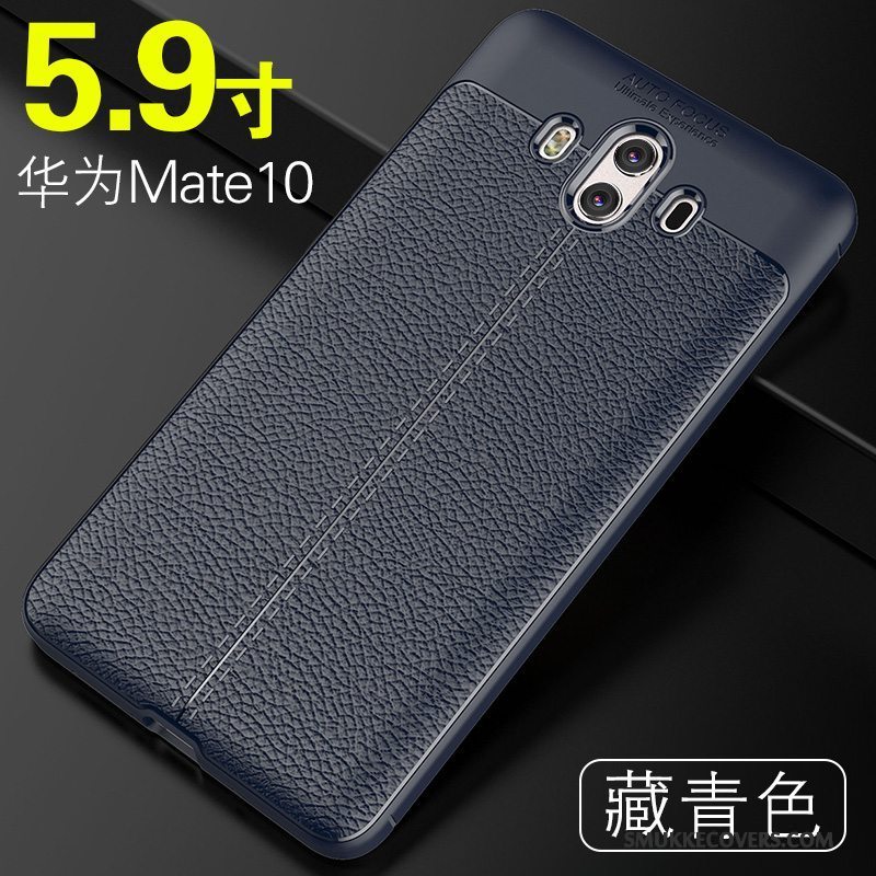 Etui Huawei Mate 10 Tasker Ny Sort, Cover Huawei Mate 10 Silikone Telefonanti-fald