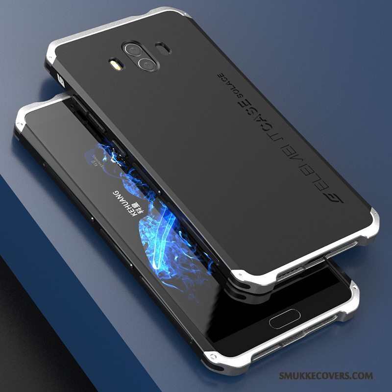 Etui Huawei Mate 10 Tasker Telefonanti-fald, Cover Huawei Mate 10 Metal Nubuck Guld