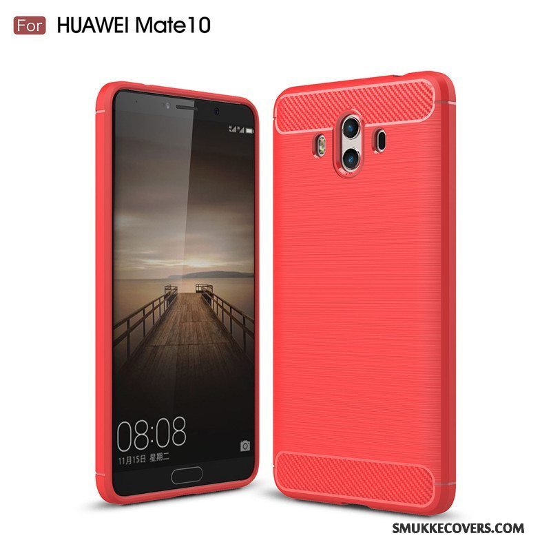 Etui Huawei Mate 10 Tasker Telefonanti-fald, Cover Huawei Mate 10 Silikone Sort