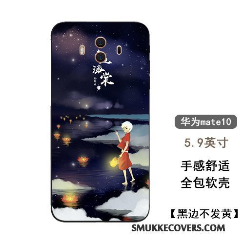 Etui Huawei Mate 10 Tasker Telefonkinesisk Stil, Cover Huawei Mate 10 Silikone Trendy Stor