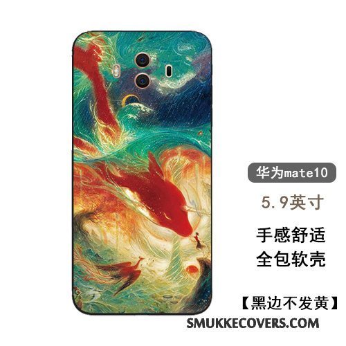 Etui Huawei Mate 10 Tasker Telefonkinesisk Stil, Cover Huawei Mate 10 Silikone Trendy Stor