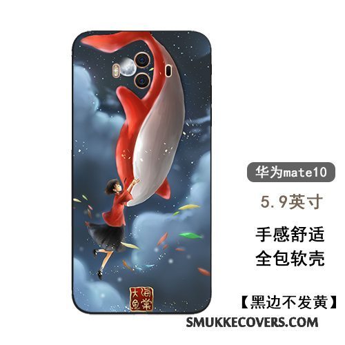 Etui Huawei Mate 10 Tasker Telefonkinesisk Stil, Cover Huawei Mate 10 Silikone Trendy Stor