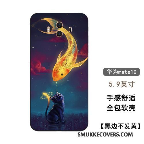 Etui Huawei Mate 10 Tasker Telefonkinesisk Stil, Cover Huawei Mate 10 Silikone Trendy Stor