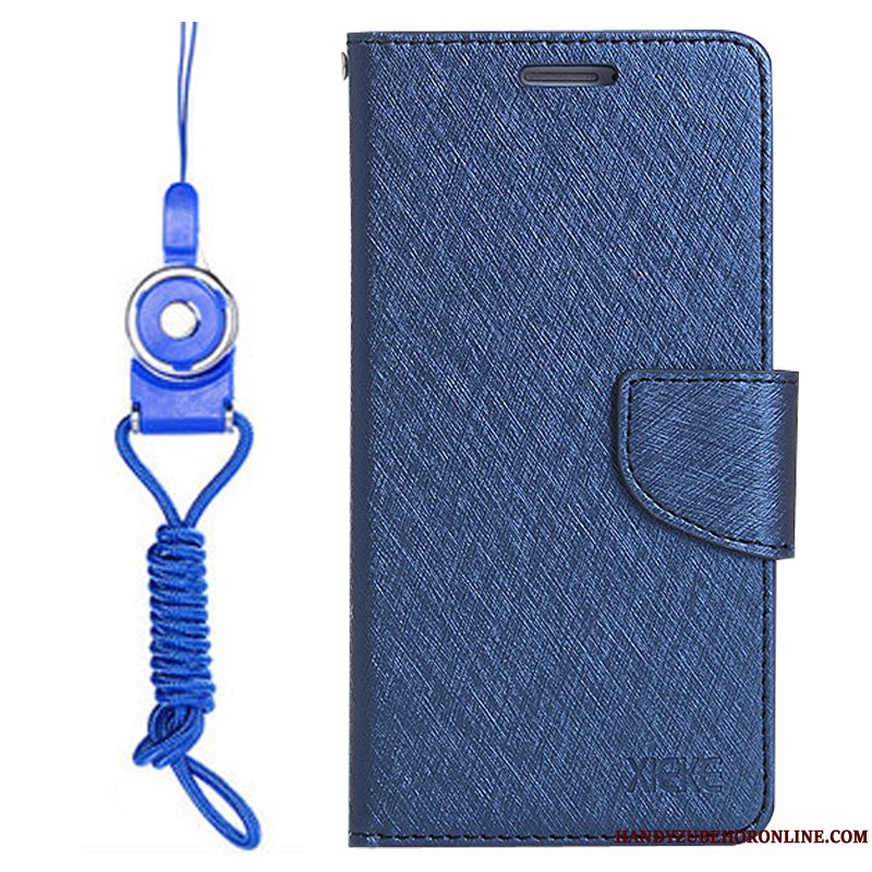 Etui Huawei Mate 20 Folio Blå Hængende Ornamenter, Cover Huawei Mate 20 Læder Anti-fald