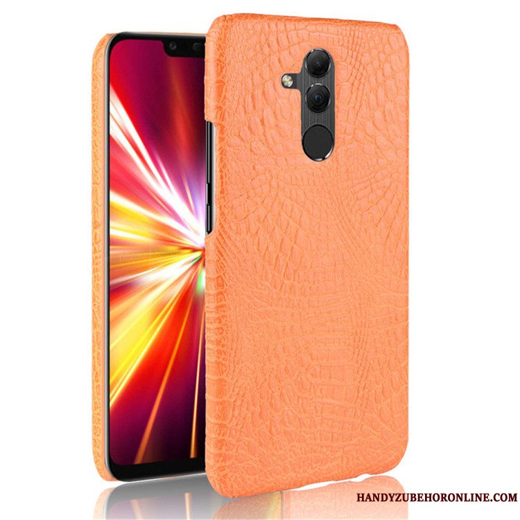 Etui Huawei Mate 20 Lite Beskyttelse Grøn Telefon, Cover Huawei Mate 20 Lite Hård Krokodille Mønster