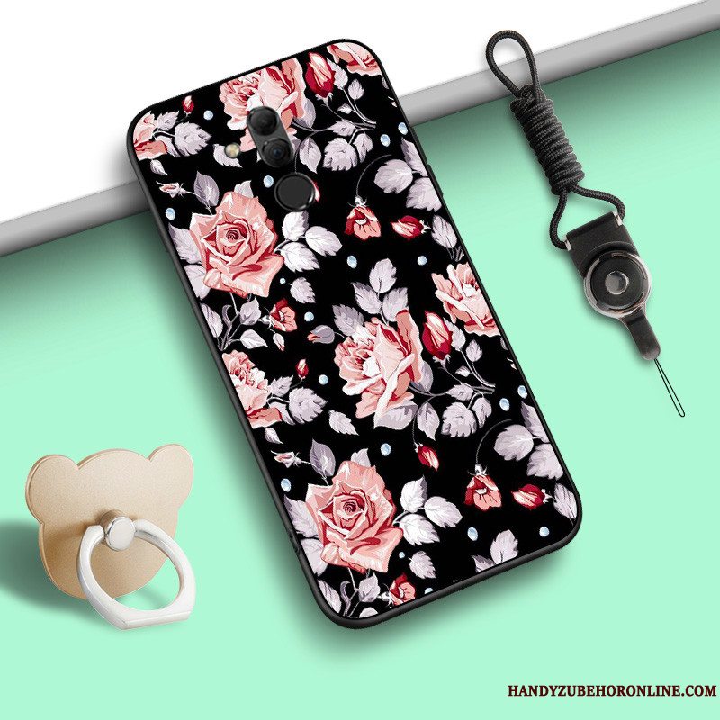 Etui Huawei Mate 20 Lite Blød Blå Hængende Ornamenter, Cover Huawei Mate 20 Lite Cartoon Lille Sektion Anti-fald