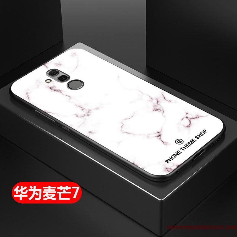 Etui Huawei Mate 20 Lite Silikone Telefonkinesisk Stil, Cover Huawei Mate 20 Lite Tasker Blå Hård