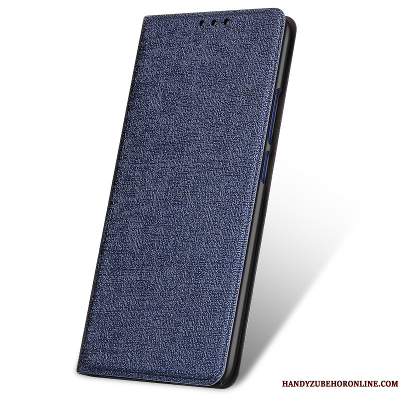 Etui Huawei Mate 20 Læder Sort Telefon, Cover Huawei Mate 20 Folio Anti-fald Trend