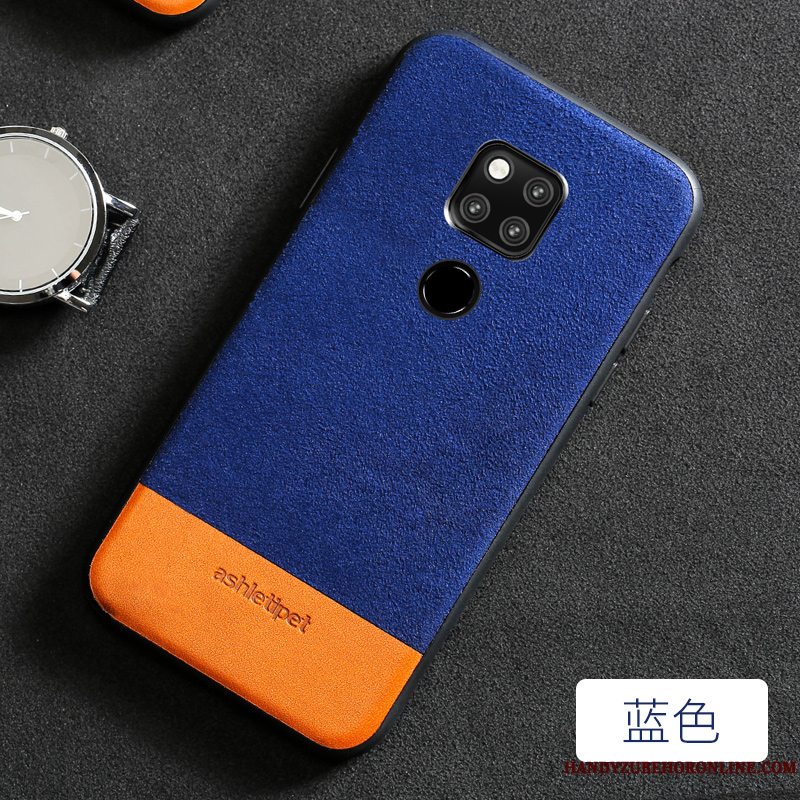 Etui Huawei Mate 20 Mode Telefonelegante, Cover Huawei Mate 20 Beskyttelse Simple Splejsning