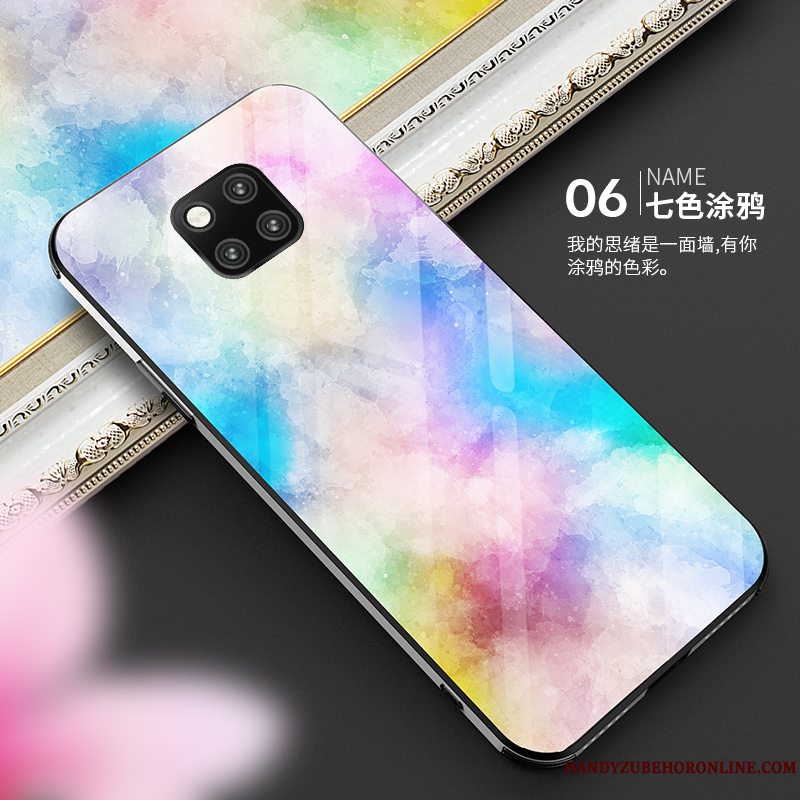 Etui Huawei Mate 20 Pro Silikone Trendy Hvid, Cover Huawei Mate 20 Pro Tasker Tynd Anti-fald