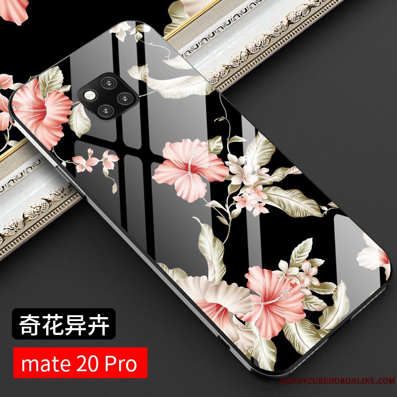 Etui Huawei Mate 20 Pro Tasker Af Personlighed Kinesisk Stil, Cover Huawei Mate 20 Pro Mode Glas Stjerne