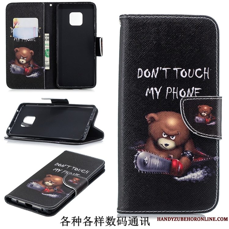 Etui Huawei Mate 20 Pro Tasker Anti-fald Telefon, Cover Huawei Mate 20 Pro Læder Hvid