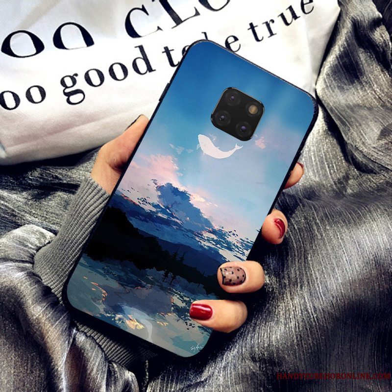 Etui Huawei Mate 20 Pro Tasker Anti-fald Trend, Cover Huawei Mate 20 Pro Mode Af Personlighed Nubuck