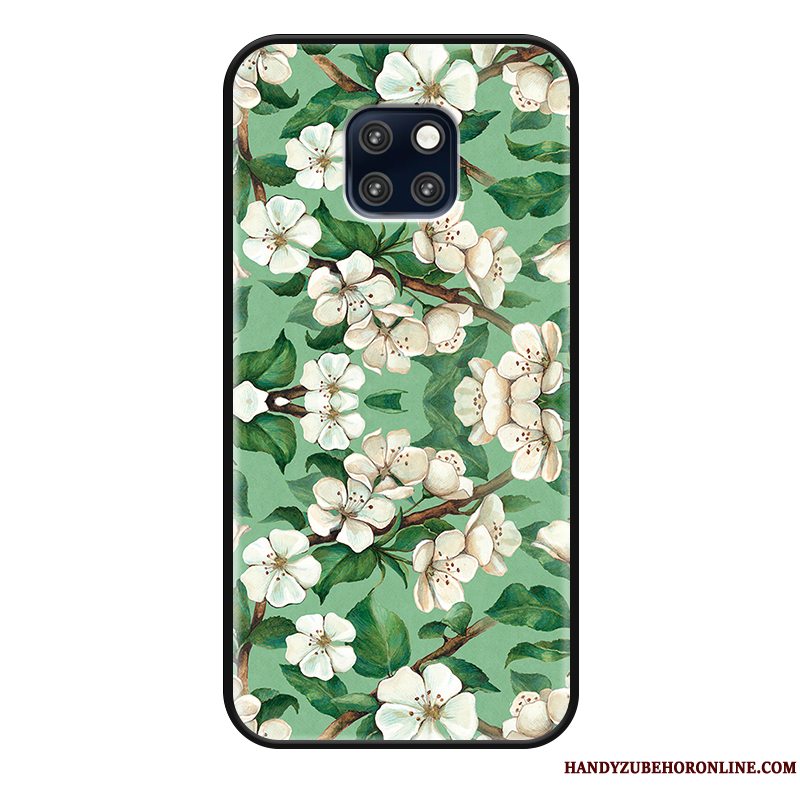 Etui Huawei Mate 20 Rs Beskyttelse Anti-fald Lille Sektion, Cover Huawei Mate 20 Rs Simple Blomster