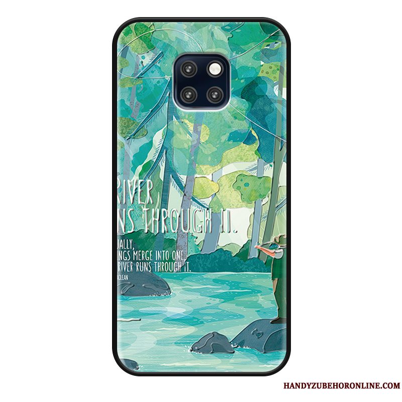 Etui Huawei Mate 20 Rs Beskyttelse Anti-fald Lille Sektion, Cover Huawei Mate 20 Rs Simple Blomster