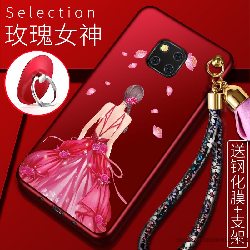 Etui Huawei Mate 20 Rs Blød Hængende Ornamenter Rød, Cover Huawei Mate 20 Rs Telefon