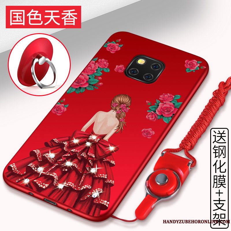Etui Huawei Mate 20 Rs Blød Rød Telefon, Cover Huawei Mate 20 Rs Beskyttelse