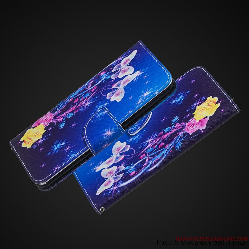 Etui Huawei Mate 20 Rs Folio Telefonblå, Cover Huawei Mate 20 Rs Kreativ