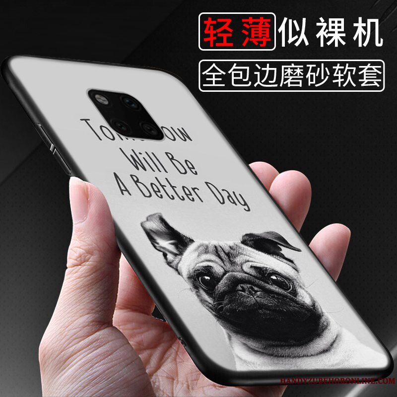 Etui Huawei Mate 20 Rs Kreativ Nubuck Af Personlighed, Cover Huawei Mate 20 Rs Silikone Telefonblå