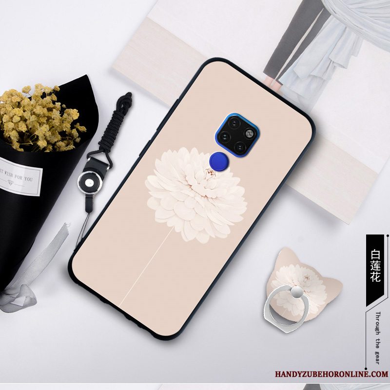 Etui Huawei Mate 20 X Blød Blå Hængende Ornamenter, Cover Huawei Mate 20 X Malet Telefonanti-fald