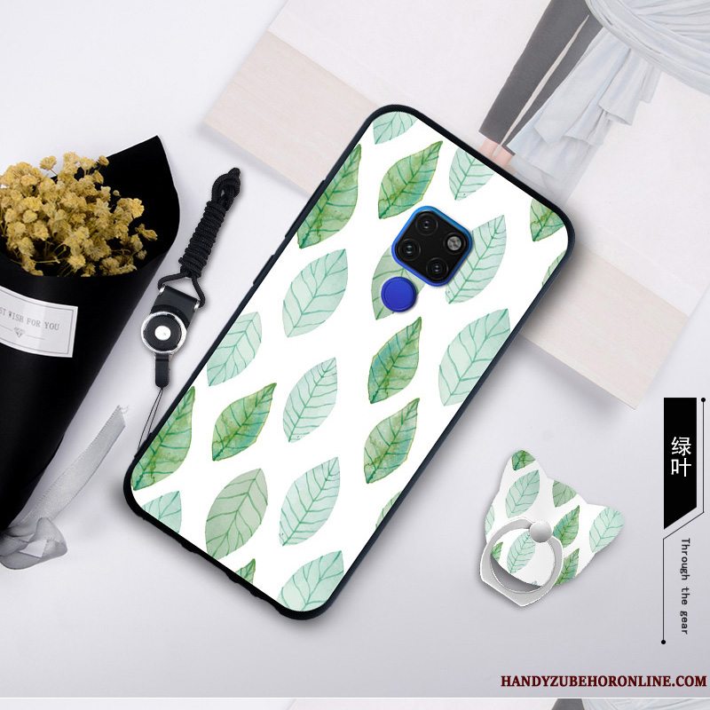 Etui Huawei Mate 20 X Blød Blå Hængende Ornamenter, Cover Huawei Mate 20 X Malet Telefonanti-fald