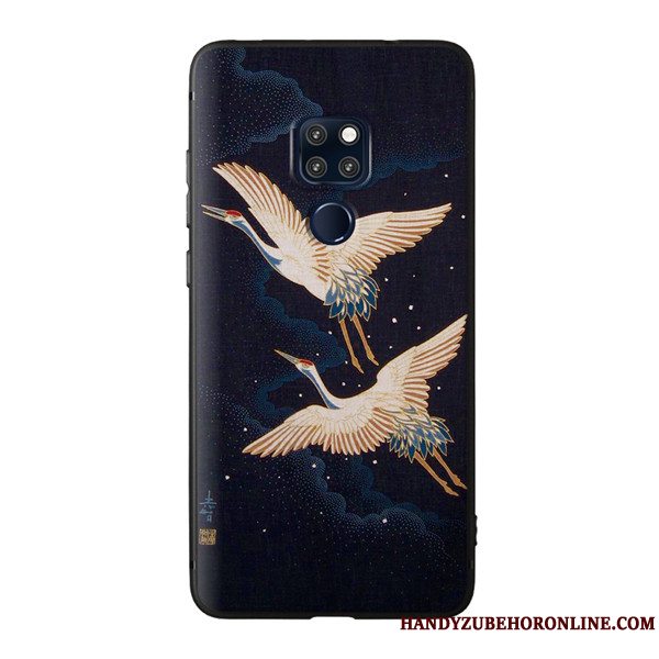 Etui Huawei Mate 20 X Blød Trend Sort, Cover Huawei Mate 20 X Tasker Telefonny