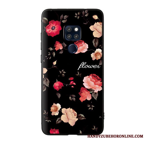 Etui Huawei Mate 20 X Blød Trend Sort, Cover Huawei Mate 20 X Tasker Telefonny