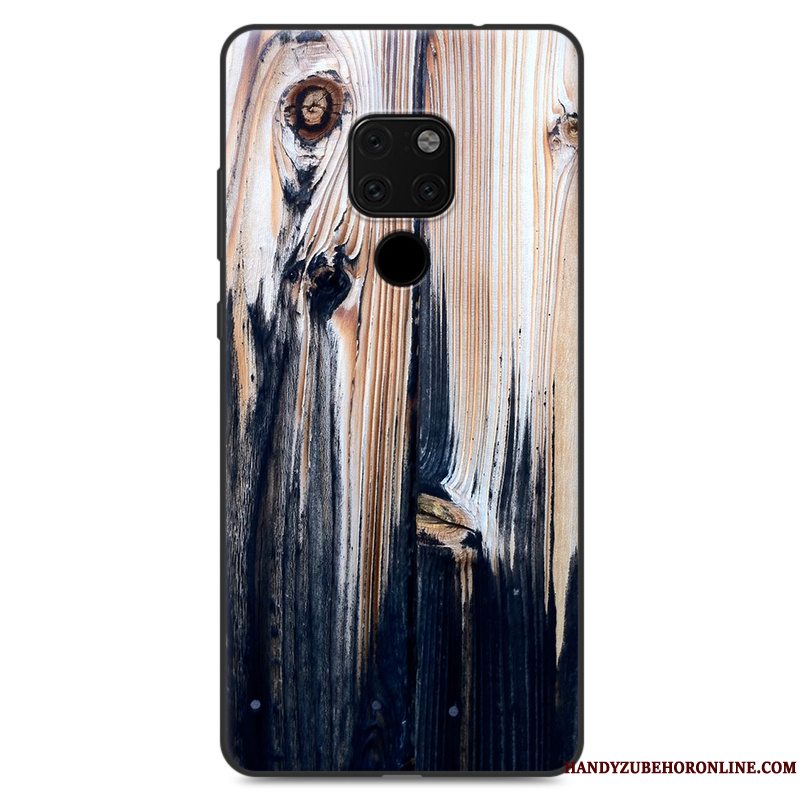 Etui Huawei Mate 20 X Kreativ Mønster Blå, Cover Huawei Mate 20 X Malet Stor Telefon