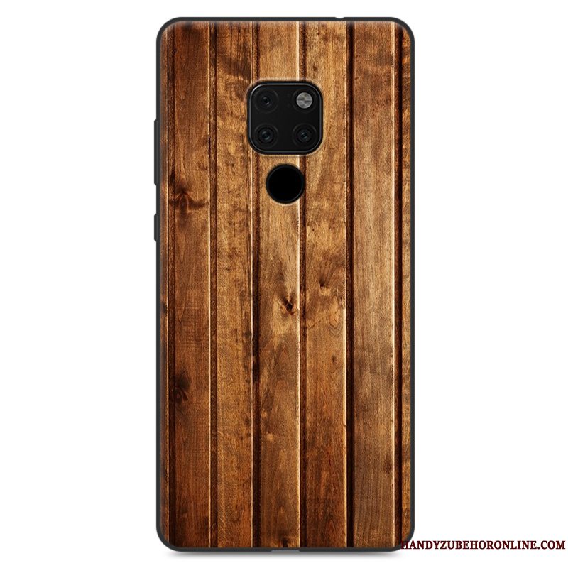 Etui Huawei Mate 20 X Kreativ Mønster Blå, Cover Huawei Mate 20 X Malet Stor Telefon