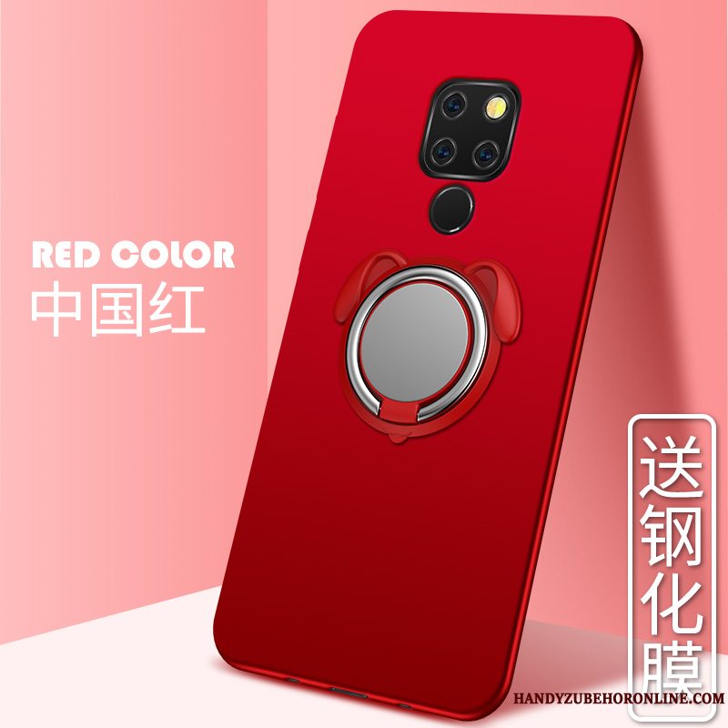 Etui Huawei Mate 20 X Silikone Trend Nubuck, Cover Huawei Mate 20 X Kreativ Anti-fald Lyserød